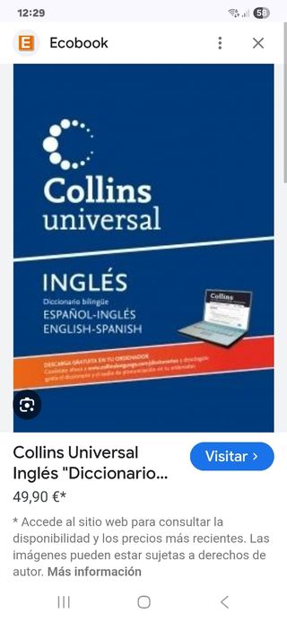 Universal Inglés: Diccionario bilingüe Español-...