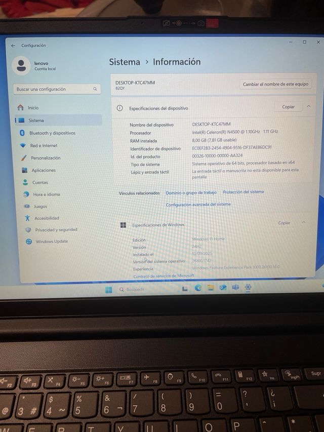 Lenovo V15 G2 IJL Intel Celeron N4500