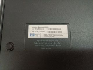 HP Compaq 6830s portatile 17" Core 2 Duo No Test