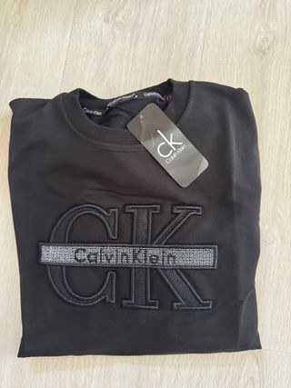 Sudadera Calvin Klein Negra CK Logo