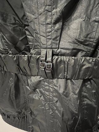 Abrigo de plumas negro