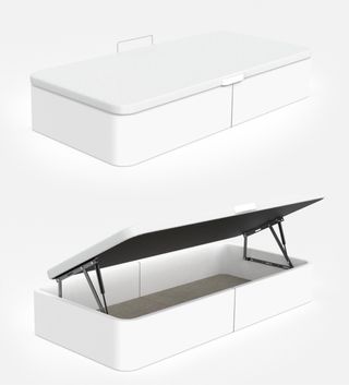 Cama matrimonial NUEVA!!! Polipiel blanco 120 cm