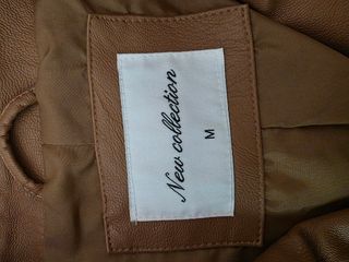 Cazadora efecto piel camel Talla M