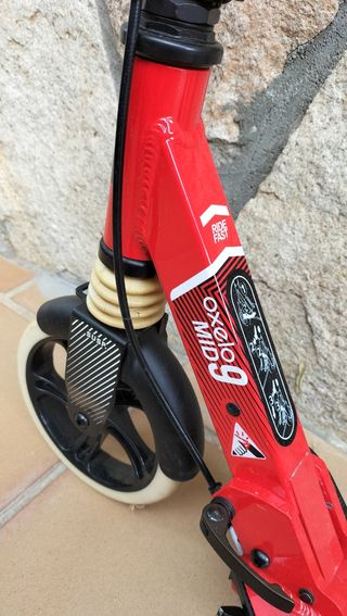 Patinete Oxelo rojo plegable