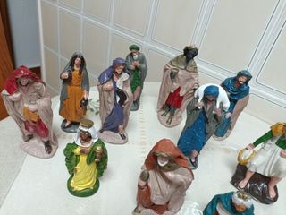 Rebajado!! lote figuras Belén Goma Vintage