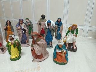 Rebajado!! lote figuras Belén Goma Vintage