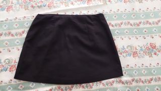Falda pantalón negra Stradivarius