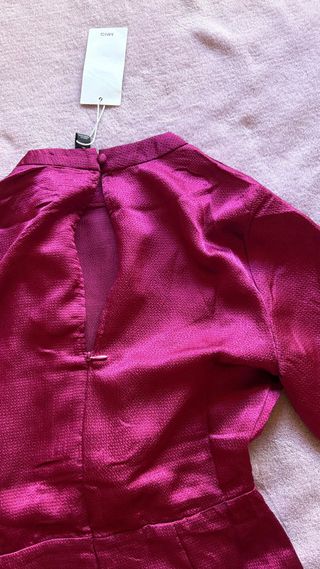 Vestido satinado mujer
