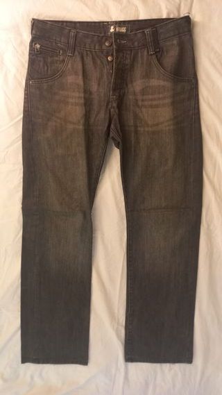 Pantalón Vaquero H&M Rectos Negros Talla 44