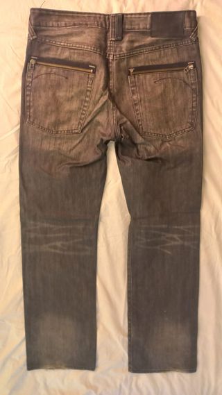 Pantalón Vaquero H&M Rectos Negros Talla 44