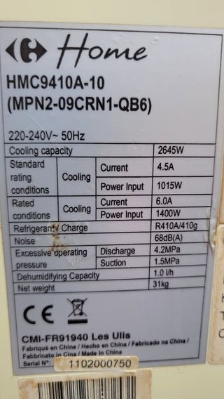 Aire Acondicionado Portátil  Carrefour Home.