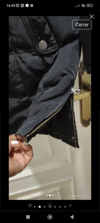 Abrigo de plumas del Corte inglés 
