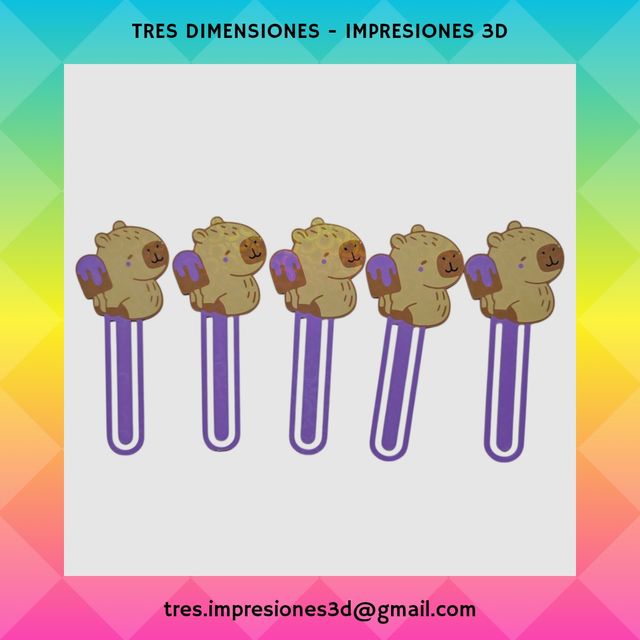 Marcapáginas capibara