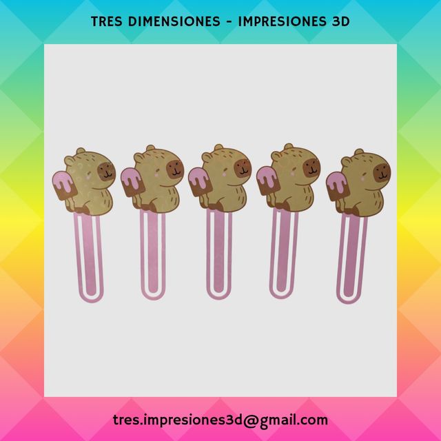 Marcapáginas capibara