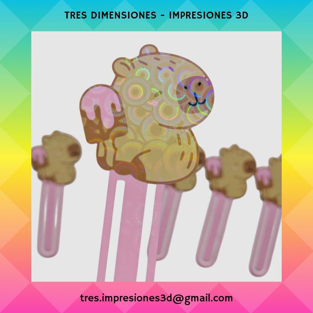 Marcapáginas capibara