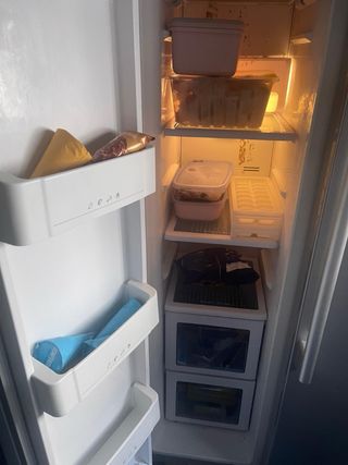 Nevera gris dos puertas