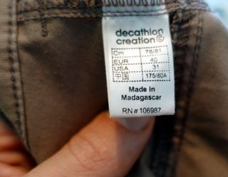 Pantalón trekking senderismo Quechua beige