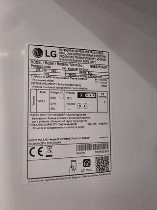 ♡NEVERA MARCA LG 2,M GARANTÍA + TRANSPORTE♡