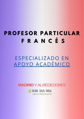 Profesor particular de francés 