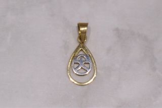 COLGANTE INDALO BICOLOR, ORO 18K/0.6g