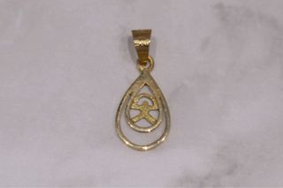 COLGANTE INDALO BICOLOR, ORO 18K/0.6g