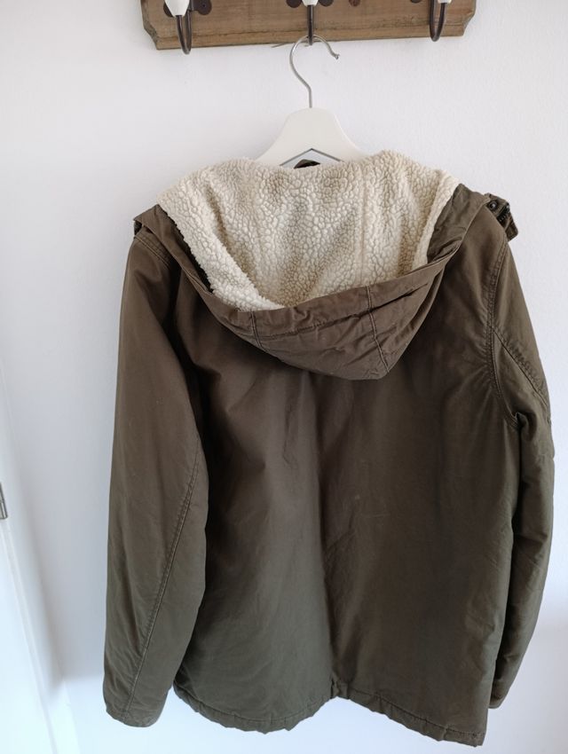 Abrigo H&M Hombre Verde Talla s (amplia)