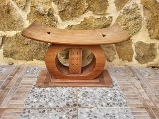 Par de taburetes africanos Ashanti