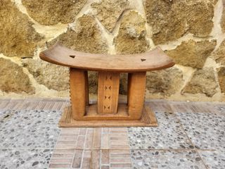 Par de taburetes africanos Ashanti