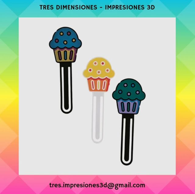 Marcapáginas cupcake