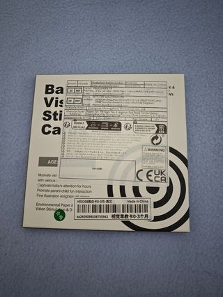 Tarjetas sensoriales B/N para bebés