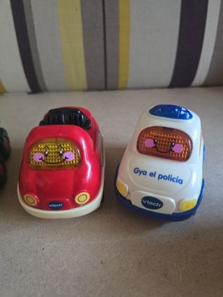 Coches Vtech con sonido y luces.