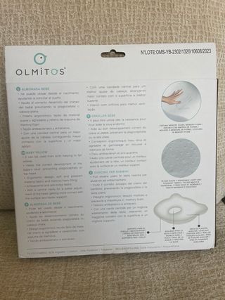 Almohada bebé Olmitos antiplagiocefalia. Nueva
