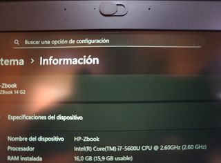 HP Zbook i7 - 16GB RAM+ docking station