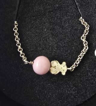Pulsera Tous Plata Perla Rosa Original