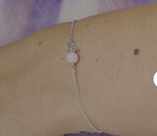 Pulsera Tous Plata Perla Rosa Original