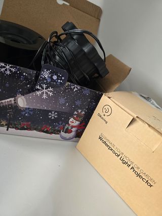 Proyector Copos Nieve Navideño