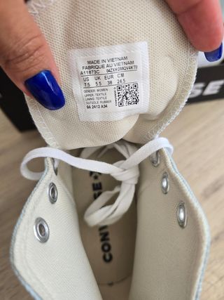 Converse Chuck Taylor plataforma azul claro