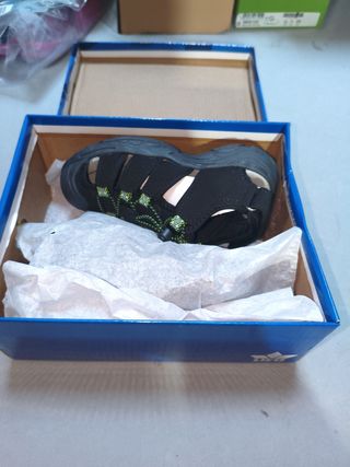 Zapatillas LICO niño negro y verde