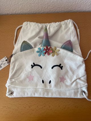 Bolso tote unicornio blanco