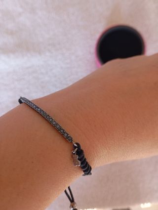 Pulsera Tous Oro 18 k con diamantes negros. 
