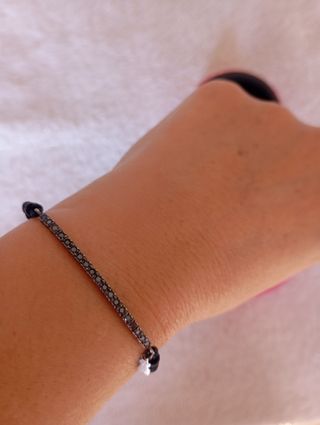 Pulsera Tous Oro 18 k con diamantes negros. 
