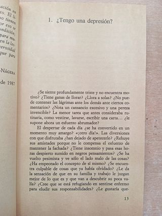 Ante la depresión. Juan Antonio Vallejo-Nagera. 