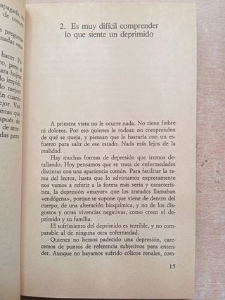 Ante la depresión. Juan Antonio Vallejo-Nagera. 