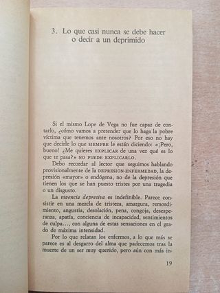Ante la depresión. Juan Antonio Vallejo-Nagera. 