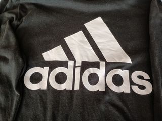 Sudadera Adidas Negra Logo Grande