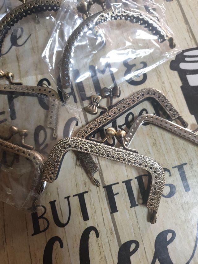 10Cierres bolso,de metal preciosos y sin estrenar