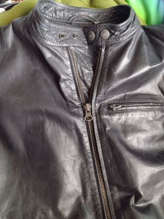 Cazadora de CUERO vintage Redskins Talla L
