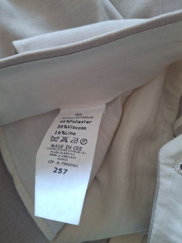 Traje completo beige