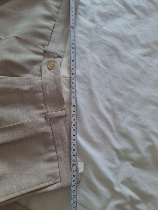 Traje completo beige