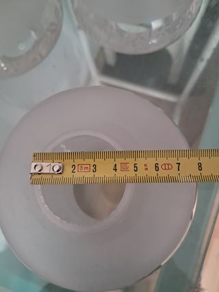 Tulipas de cristal antiguas decoradas